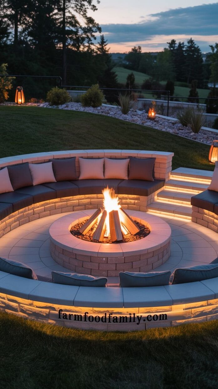 20+ Genius Fire Pit Ideas That Work Perfectly on a Sloped Yard ...