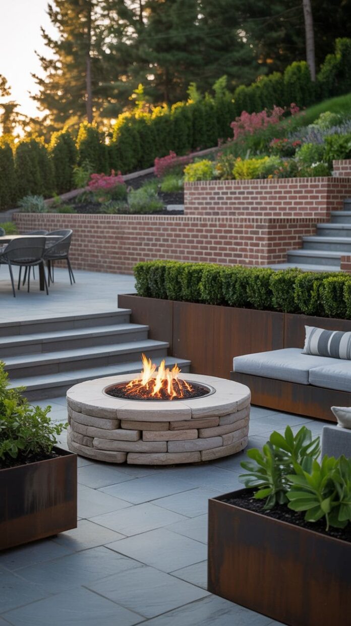 20+ Genius Fire Pit Ideas That Work Perfectly on a Sloped Yard ...