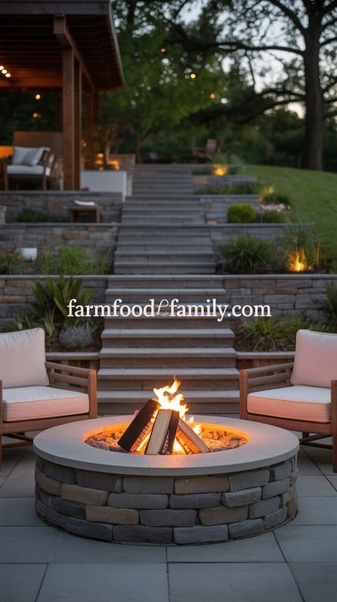 20+ Genius Fire Pit Ideas That Work Perfectly on a Sloped Yard ...
