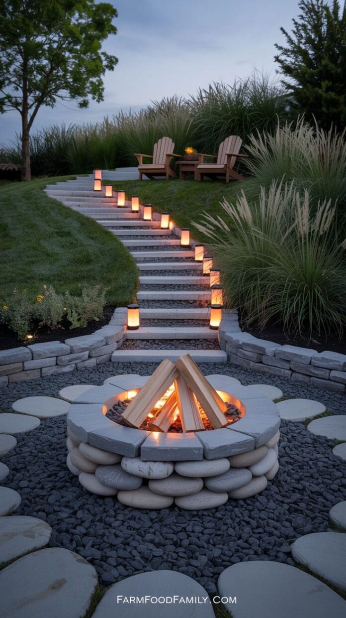 20+ Genius Fire Pit Ideas That Work Perfectly on a Sloped Yard ...