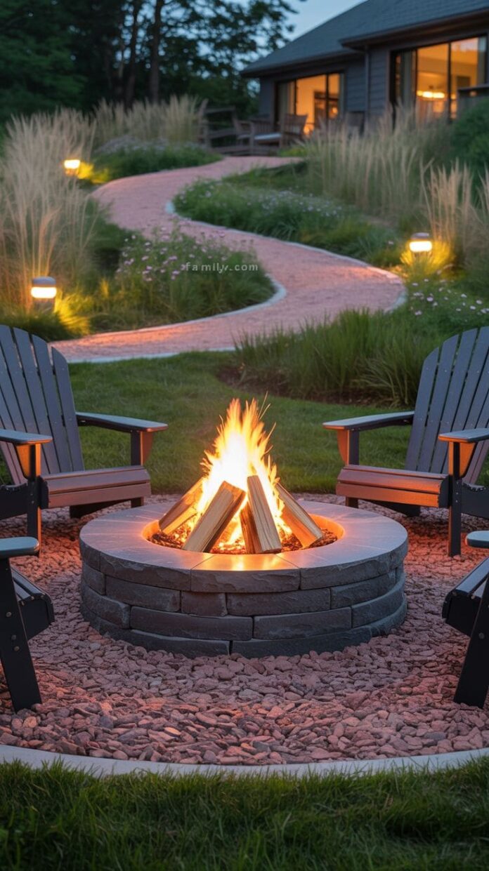 20+ Genius Fire Pit Ideas That Work Perfectly on a Sloped Yard ...