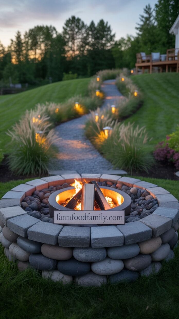 20+ Genius Fire Pit Ideas That Work Perfectly on a Sloped Yard ...