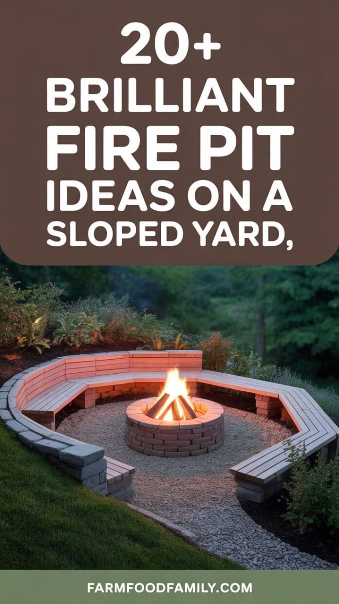20+ Genius Fire Pit Ideas That Work Perfectly on a Sloped Yard ...