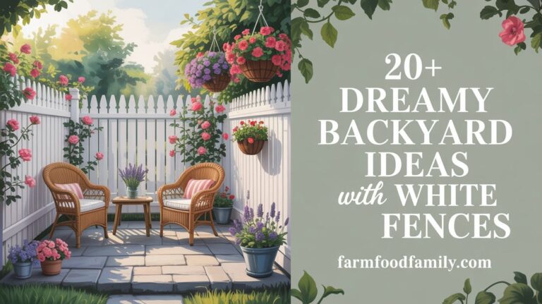 20+ Gorgeous White Fence Backyard Ideas Everyone’s Copying