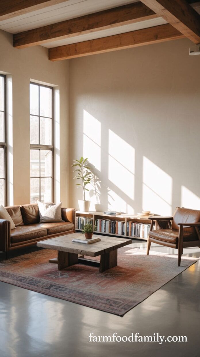 Picture of 20+ Gorgeous Modern Rustic Living Room Ideas That Mix Wood and Warmth ...