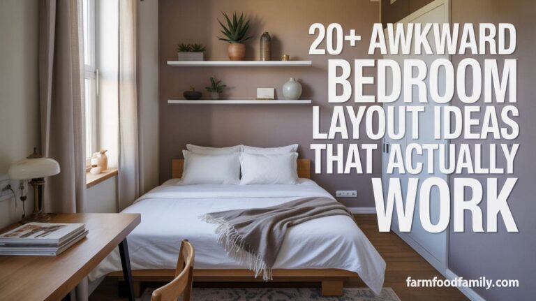 20+ Awkward Bedroom Layout Ideas That Make Total Sense - FarmFoodFamily