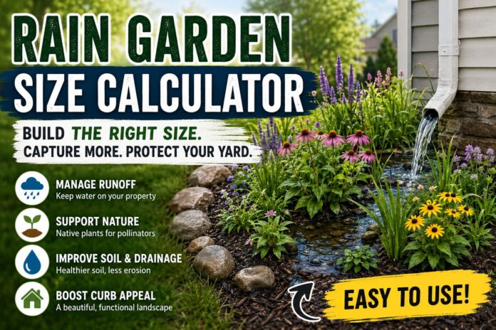 Rain garden calculator